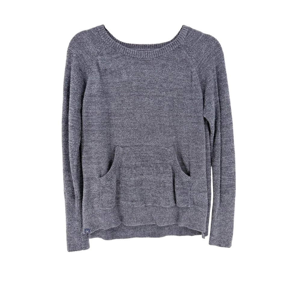 Barefoot Dreams Sweater CozyChic Lite M Blue Indigo Softcore Loungewear Casual